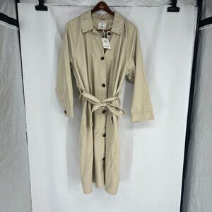 NWT Free Assembly Size 2X Cream Trench Coat